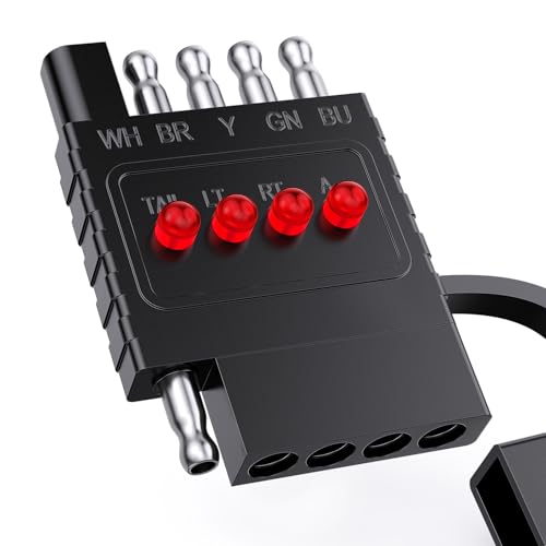Image of Nilight 5 Way Flat Trailer Wiring Tester Male Female Double End