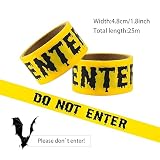 GFLPO Halloween Decorations Caution Tape,1.9 inch x 82 feet Halloween Caution Tape Halloween Tape,Do Not Enter Tape for Crime Scene Halloween Party Decorations Indoor Outdoor