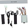 Electric Motor Controller Set, 36v 500w Motor Brushed Speed Controller Electric Tricycle Throttle Grip,with Battery Display,Scooter Accessory Kit #5