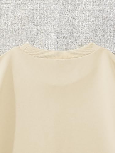 RoseSeek Moletom feminino com estampa de desenho animado e gola redonda, gola redonda, ombro caído,