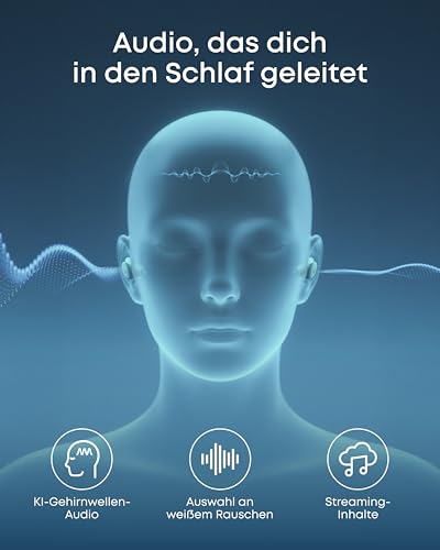 soundcore Sleep A30 von Anker, Schlafkopfhörer, Geräuschmaskierung, Bluetooth-Kopfhörer, adaptives Schnarchmaskierungssystem, Ultra-komfortabel für Seitenschläfer