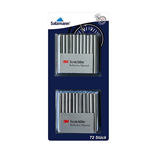 Salzmann 3M Speichenreflektoren mit 3M Scotchlite - 72er Packung für alle Standard-Rundspeichen