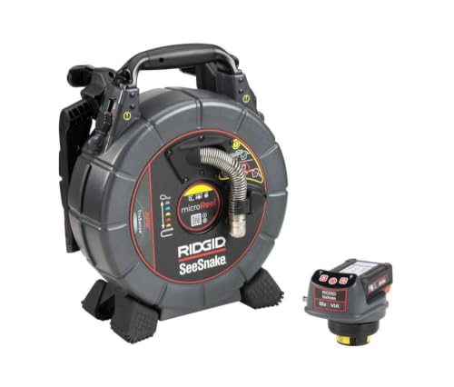 SeeSnake® microREEL APX & CSX Via System con TruSense® - 1 batería y 1 cargador incluidos
