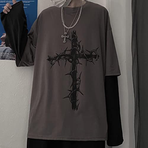 Gothic Dress Long Sleeve T-Shirt Mall Goth Tops Japanese