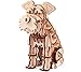 Vyperion 3D Wooden Puzzle Pet Schnauzer Animal Box | DIY Plywood Craft Model Kit for Adults, Teens & Children | Educational Brain Teaser STEM Puzzles
