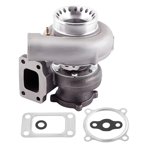 GT35 GT3582 Turbo Charger Anti-Surge Compressor AR.70/63 Universal Turbocharger T3 Flange for 2.5L-6.0L Engines Water + Oil Cooled
