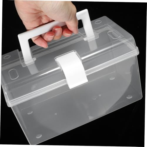 Image of Cabilock Tackle Box Organizer Medicine Box Plastic Empty kit cabinet storage Medicine Medication Supplies
