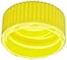 Nalgene Low Profile Yellow Polypropylene Copolymer Closure 11mm (Case of 1000)
