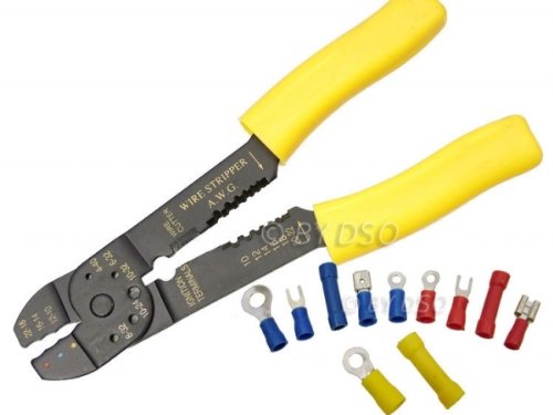 Comprehensive 101 Piece Crimper and Terminal Set With Wire Cutters PL262
