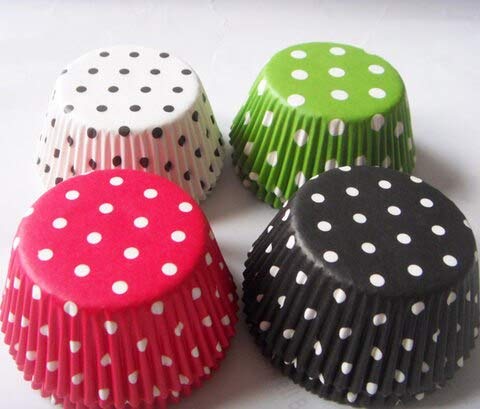 APSAMBR® Paper Cake Cup Cupcake Cases Liners Muffin Kitchen Baking Wedding Party, Random Color - 150 Pcs .
