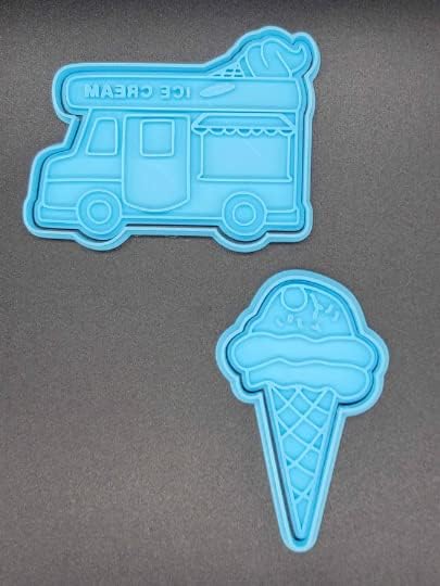 Ice Cream Truck and Ice Cream Cone Cookie Cutters & Stamps