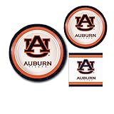 Mayflower Distributing Company, Inc Auburn Party Supplies for 10 People | Dinner Plates, Dessert Plates, Lunch Napkins - AU Logo Design, Medium, Blue Orange White