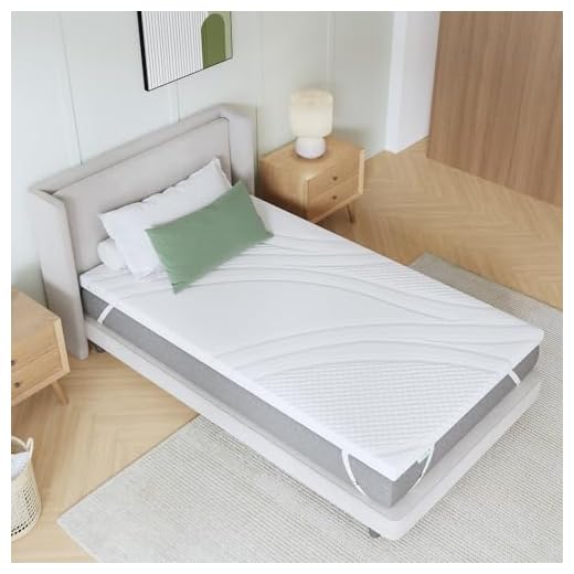 Novilla Matratzen Topper 120x190 7.5cm Höhe Gel Topper Memory Foam MatratzenTopper für Boxspringbett Wohnwagen Schlafsofa Matratzenauflage Bezug Waschbar Oeko-TEx