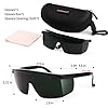 FreeMascot IPL 200nm-2000nm Laser Safety Glasses for Laser Hair Removal Treatment and Laser Cosmetology Operator Eye Protection with Case (Green)