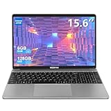 WOZIFAN 15.6 Inch Laptop 6GB DDR4 128GB SSD Support 1 TB SSD Expand Win PC Celeron J4105 1.5Ghz(Up to 2.5Ghz) 4-Core Processor Notebook 2.4G+5G WiFi BT4.2 with Wireless Mouse for Business-Gray