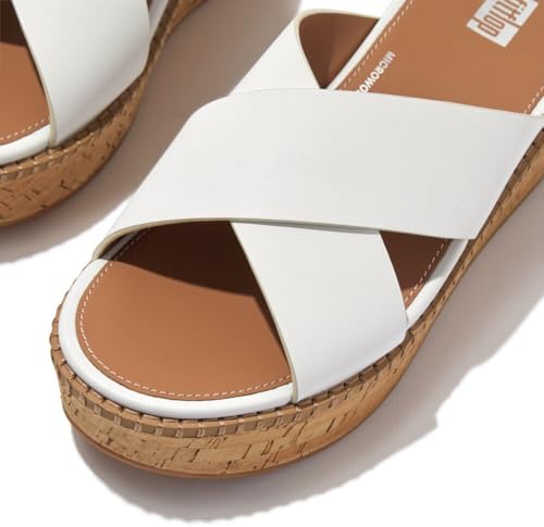 Amazon | [フィットフロップ] 【正規品】 ELOISE LEATHER/CORK WEDGE