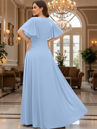 Image of KOH KOH Womens Long Elegant Bridesmaid Evening Cocktail Modest Maxi Dress