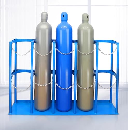 Support de sol pour bouteilles d'oxygène et chariot propane de 30cm - 8