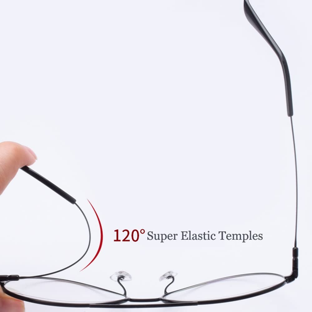 Bifokale Lesebrille Sonnenbrille Klassische Pilotenbrille Herren Damen MetallRahmen Lesehilfe Gleitsichtbrille Mit Premiumgläsern UV Shutz Getönt Linse (Color : Black, Size : +1.00)