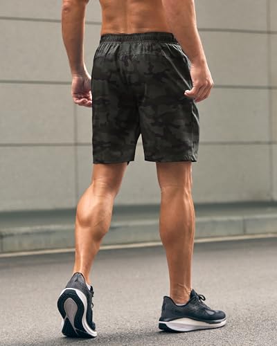 Image of G Gradual Men's Athletic Running Shorts with Zipper Pockets Quick Dry 7 inch / 5 inch / 9 inch Workout Gym Shorts for Basketball Hiking