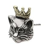 [セノーテ]猫 クラウン ピアス【シルバー925 シルバーアクセサリー】e0658