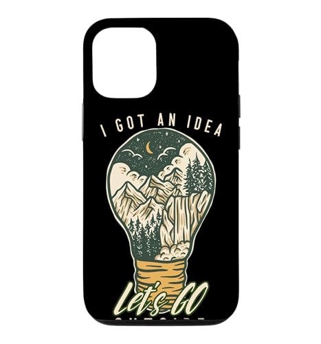 I Got An Idea Let's Go Outside Vintage Hiking Outdoors Lover �X�}�z�P�[�X iPhone 12/12 Pro �p