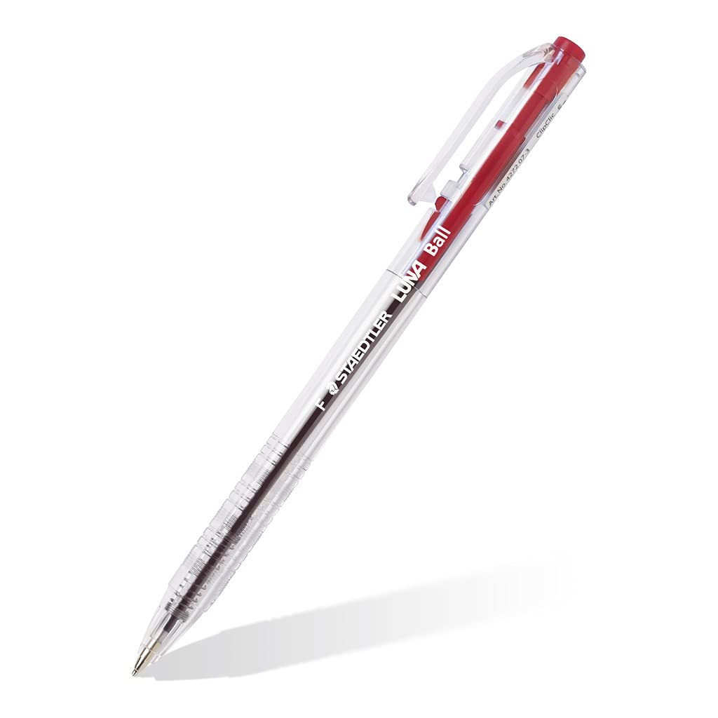 Amazon | ステッドラー(STAEDTLER) 事務用 ボールペン 50本セット赤