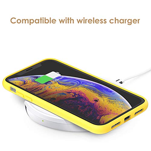 Jetech Silicone Case For Iphone X, Iphone Xs, 5.8-Inch, Silky-Soft Touch Full-Body Protective Case, Shockproof Cover With Microfiber Lining (Flash) #TOP6