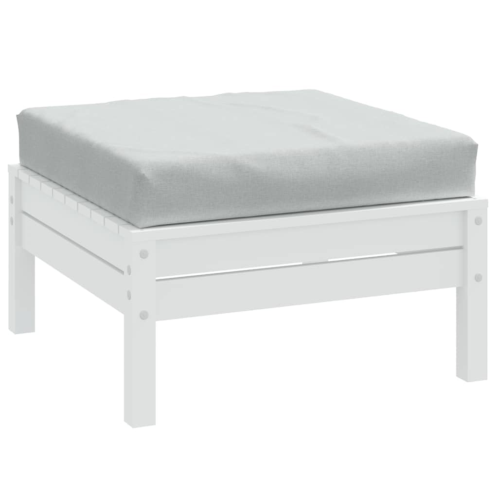 vidaXL Cojín para sofá de palets Tela Gris Claro Melange 60x60x9,5 cm, cojín palets, cojín de jardín, cojín de Silla, cojín, cojín de Exterior