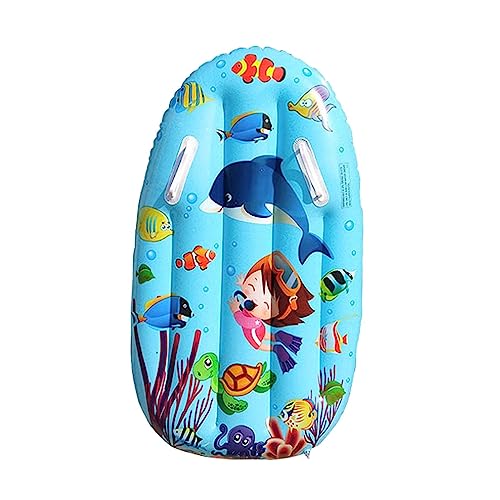 FytStycale Kids Inflatable Surfboard Float Surfing Bodyboard Mat Swimming Pool Kickboard Aids Wakeboard Surfboards Portable PVC Material Suitable for Gi, Blue