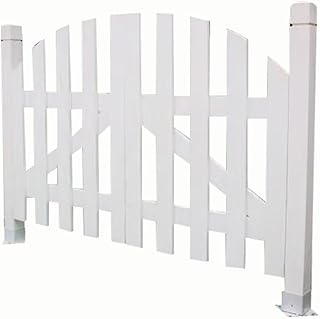 GZHERVICES Garden Half Waist Door, Solid Wood Flat Door Partition Gate f...