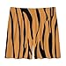Fashion Tiger Animal Print Pattern Red And White Polka Dot Men's Shorts Pajama Sleepwear Swim Trunks Funny Swimsuit M