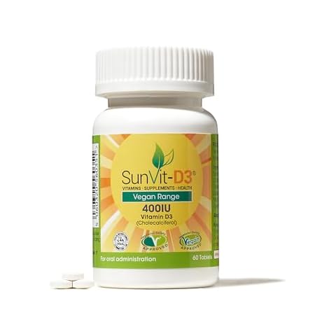 Sunvit-D3 Vegan Vitamin D3 Tablets 400IU Cover