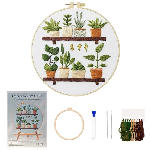 CZFSWT Embroidery Kit for Beginners, Needlepoint Kits for Beginners, Cross Stitch Kits for Beginners Suitable for Embroidery Beginners, Handicraft Enthusiasts