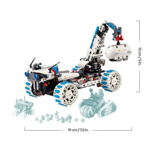 Technic Veicolo Spaziale Rover Lunare Lunar Outpost - Giocattolo Interattivo STEM con Braccio, Pannelli Solari e Modello di Robot - Regalo di Compleanno per Bambini e Bambine da 10 Anni - 42211 - Lego - Immagine 7