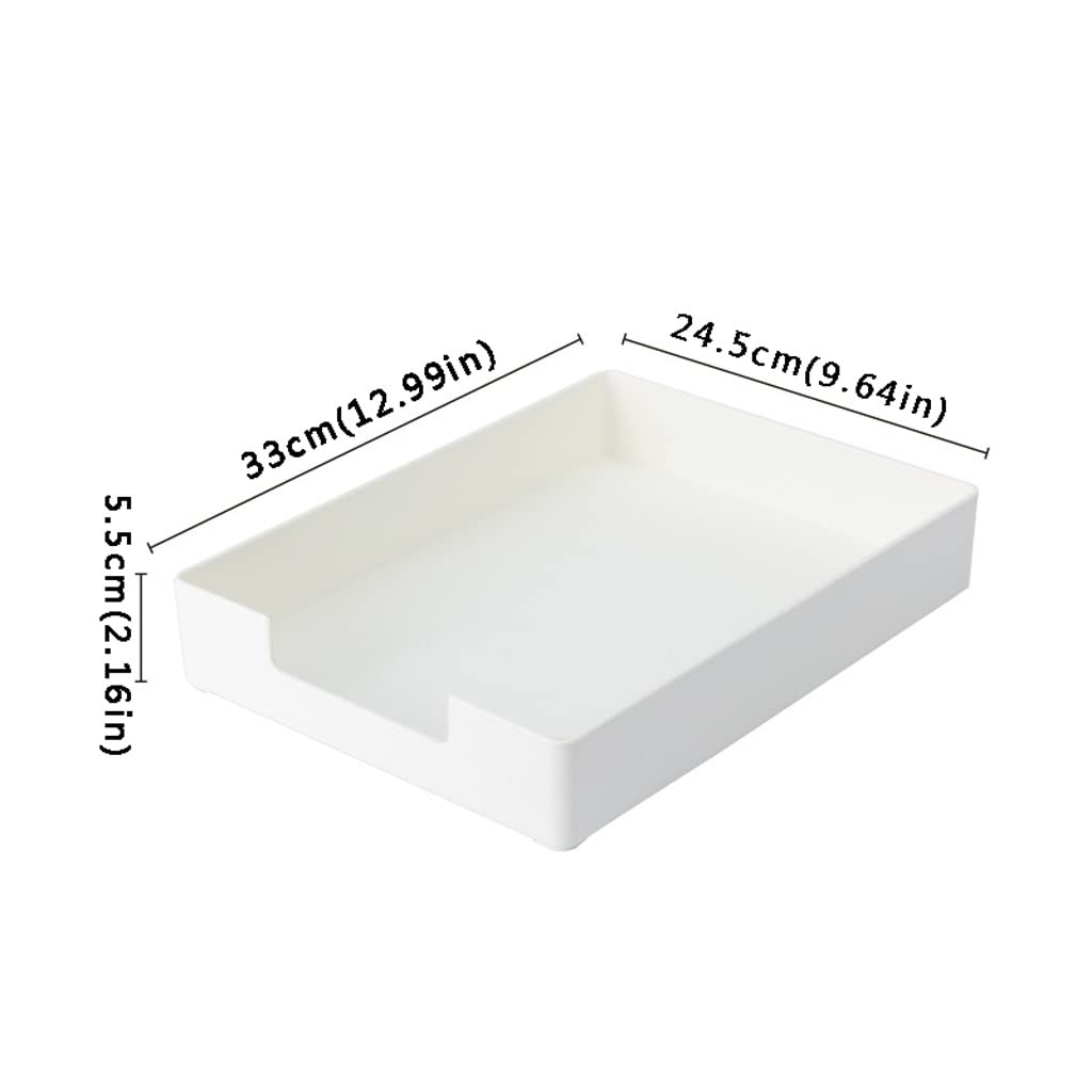 AVFORA Support de stockage de fichiers Organisateur de bureau Étudiant Papeterie Bureau Bureau Boîte de classification de fichiers Boîte de rangement de bureau empilable Porte-fichiers blanc