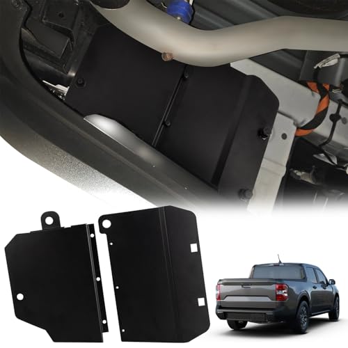 Underbody Cavity Shield Guard Compatible with Ford Maverick 2022-2025 Aluminum Alloy Left Driver Side Rear Wheel Splash Cover Mud Protection Accessories