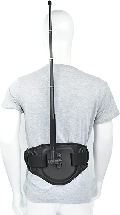 Fotoleey Action Camera Bicycle Waist Mount Back Bar for Insta360 One X3 / One X2 / One RS/One R/Go 2 / GoPro Max