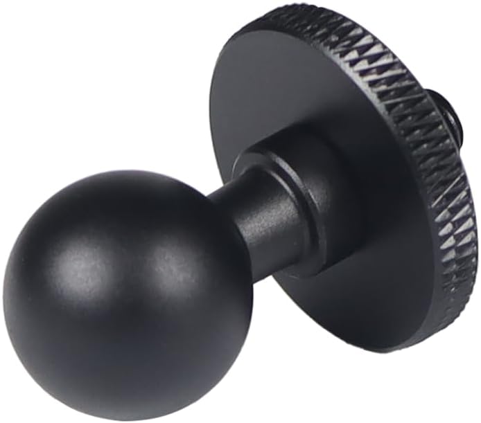 13mm/ 17mm Ball Head Mount to 1/4" Screw Adapter for Hero Action Camera Phone Stand Holder Bracket Accessories (13 mm)