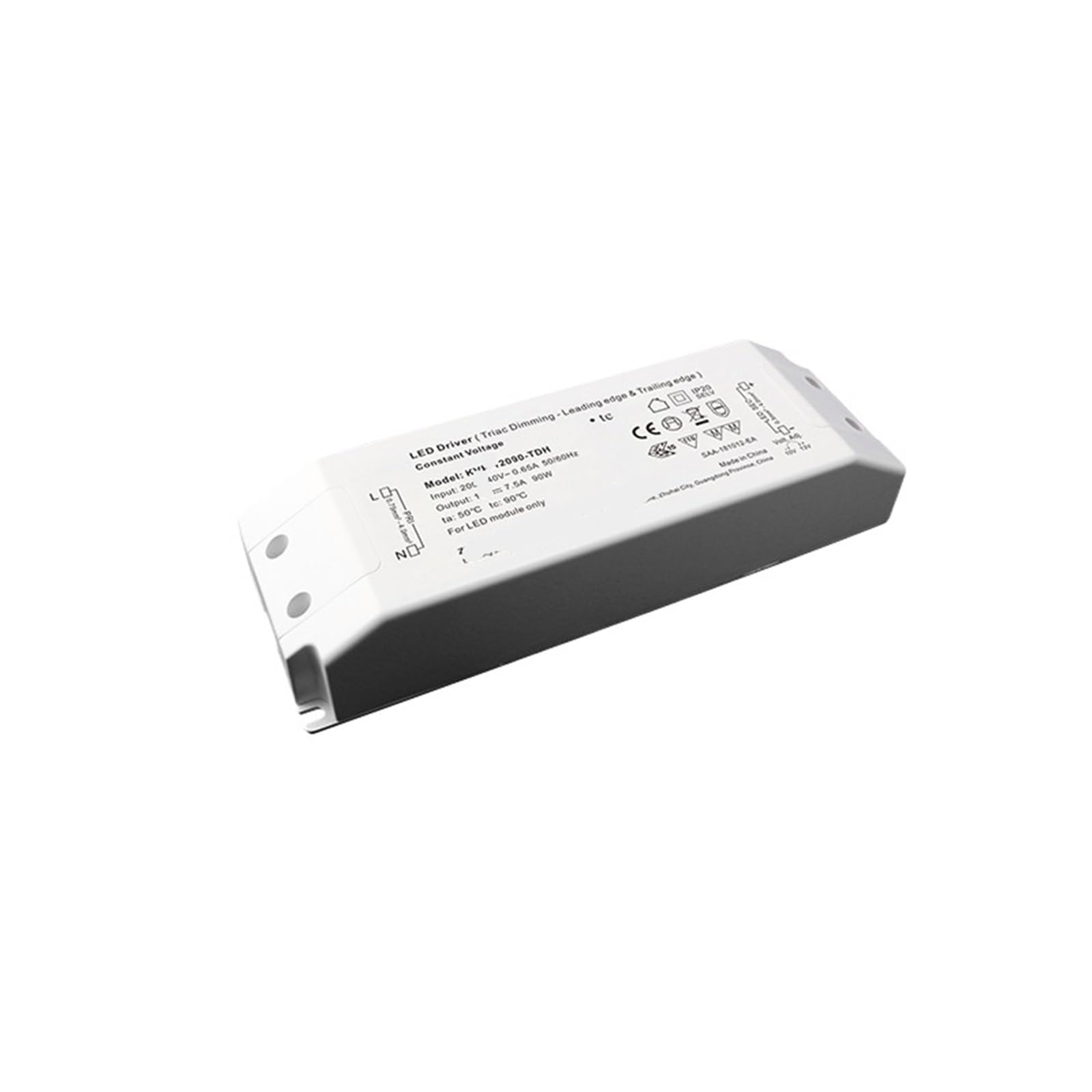 PWANUIGTE KVF-30-90-TDH LED thyristor dimming Driver Power Supply high and Low Voltage Single Color Staircase line Light(24V 3.75A 90W)