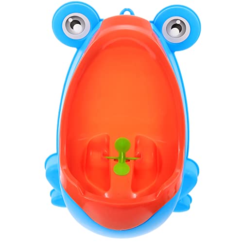 RORPOIR 男の子用トイレトレーニング小便器 立って使う幼児用ポータブルトイレ カエル型デザイン おしっこトレーニングツール 取り外し可能な排泄タンク付き