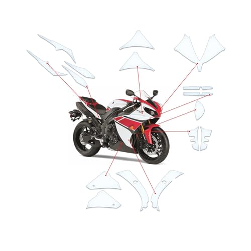 Film de protection de peinture PPF anti-rayures pour carénage Yamaha YZF-R1 2012-2014 TPU mat