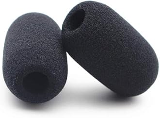 Saidbuds 6 Pieces Dense Foam Microphone Windscreen Sponge Windshield Mic Foam Cover Mic Muff for Lightspeed Astro A50s Headsets