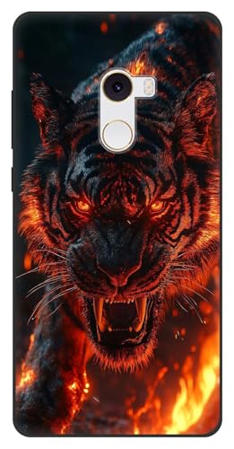 YonderYM Compatibile con Xiaomi Mi Mix 2 Cover Custodia nera per cellulare in Silicone TPU Opaco - con Assorbimento degli Urti e Anti-Graffio Modelli carini01