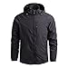 Ni_ka Veste Homme Grande Taille Hooded Vestes Coupe-Vent à SéChage Rapide Blouson Running Fitness Escalade Hoodie à Manches Longues 5xl