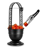 Portable Hookah Coal Basket with Metal Coal Tongs - Hookah Set Accessories, Coal Burner for Hookah Cubes and Hookah Coal Holder