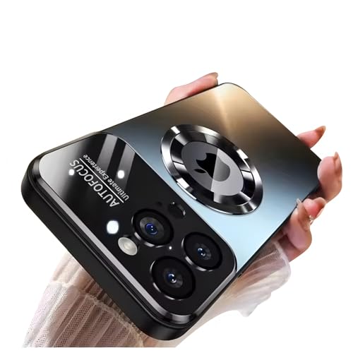 Doulings Magnetic Design for iPhone 15 Pro Max Case,Compatible with MagSafe[Military Grade Drop Protection] Camera Lens Protector Cover Logo View Dust-Proof Matte Shockproof Protective Cover,Black by Doulings - Used condition - US$6.56