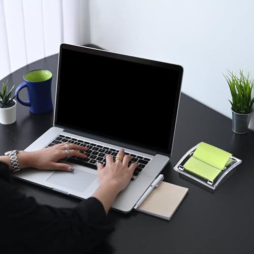 Distributeur de notes avec base noire lestée, support pop-up compact 7,6 x 7,6 cm - 6