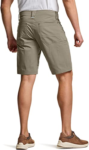 Cqr Men's Classic Cargo Shorts, Lightweight Outdoor Stretch Golf Short, Tactical Hiking Shorts With Multi Pockets, Sedona Shorts Tan, 36 #TOP1