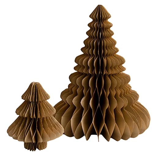 Árbol de Navidad de papel - Árboles de decoración navideña, centro de mesa navideño | Árbol de papel de Navidad plegable reutilizable, decoración de árbol de papel ecológico para fiestas de Navidad